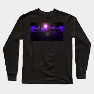 Space Design - Purple Long Sleeve T-Shirt